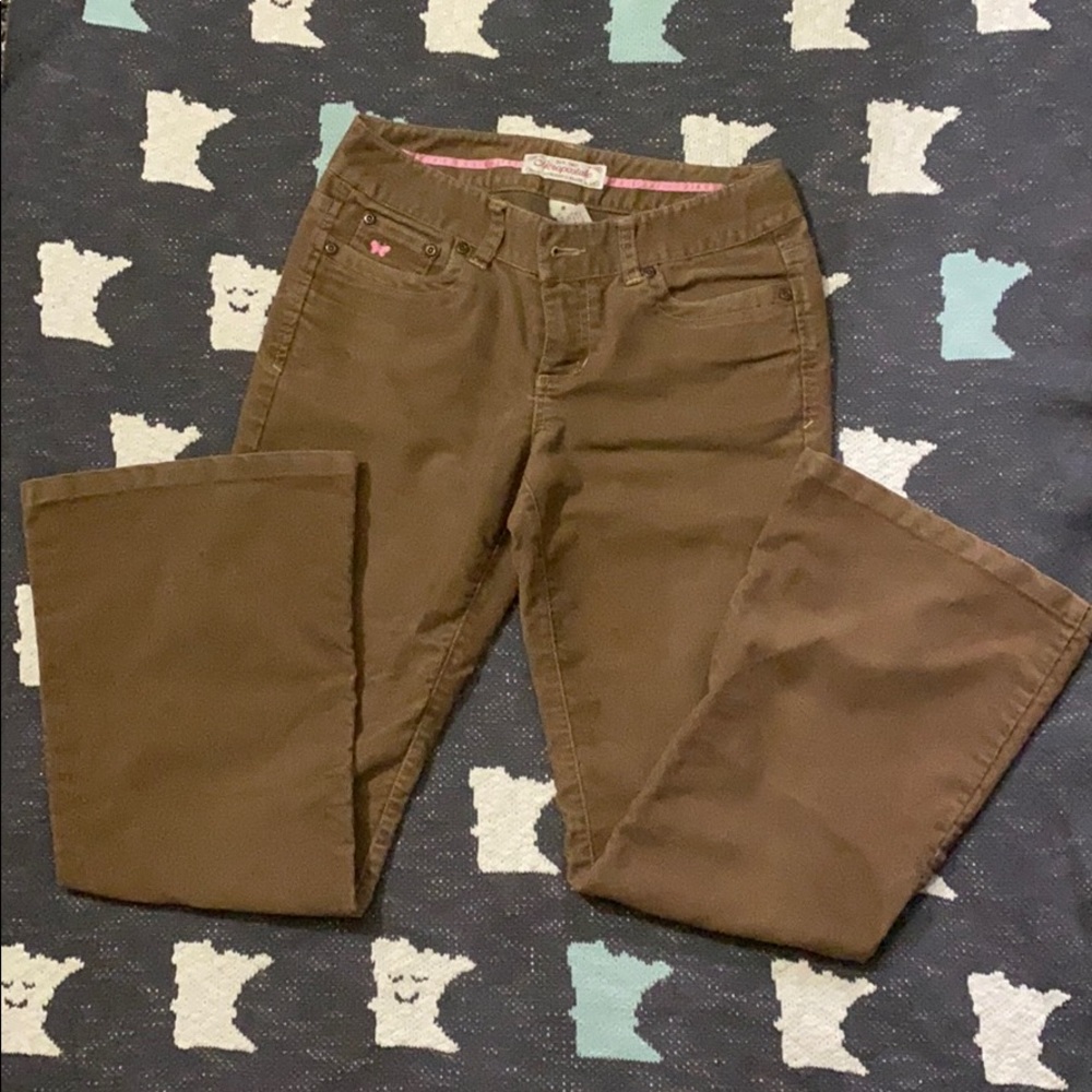 Aeropostale brown corduroy bell bottoms